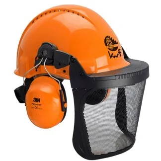 3M™ Peltor™ Forestry Helmet G3000M & V5B Polyamide Visor & H31 Earmuffs - Orange