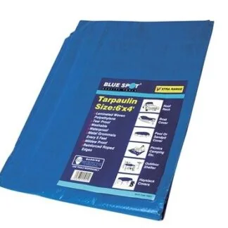 Bluespot Tools Tarpaulin - Blue 2.7M x 1.8M (9ft x 6ft)