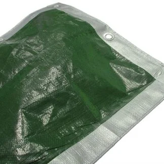 Faithfull Tarpaulin - Green / Silver 5.4M x 3.6M (18ft x 12ft)
