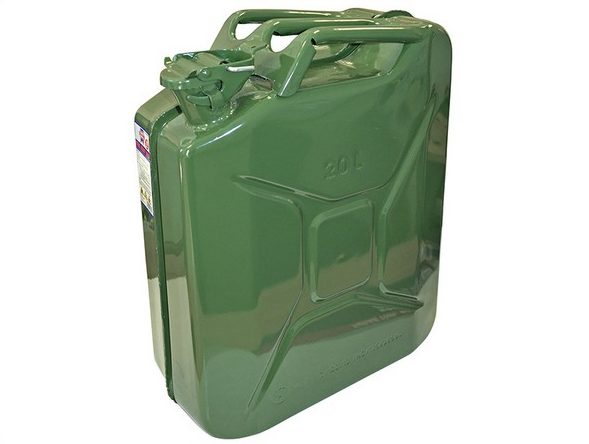 Faithfull Green 20 Litre Steel Jerry Can