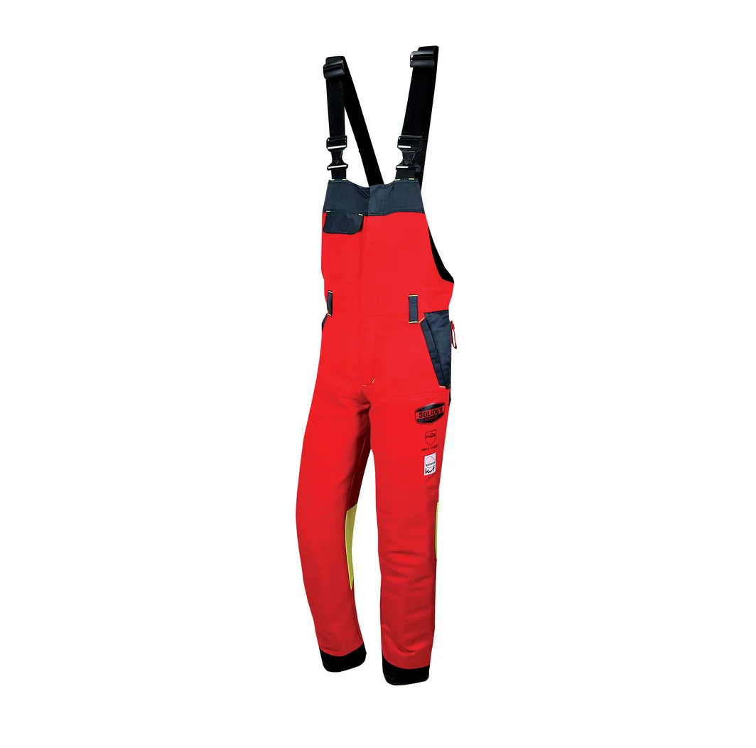 Solidur Authentic Bib & Brace Chainsaw Trousers, Type A, Class 1 - AUSA