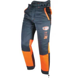 Solidur Authentic Chainsaw Trousers, Type A, Class 3 - Black - AUPA3A