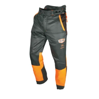 Solidur Authentic Chainsaw Trousers, Type A, Class 1 - Black - AUPA