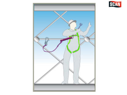 Scan Fall Arrest Lanyard 1.95m Hook & Connect - Image 2